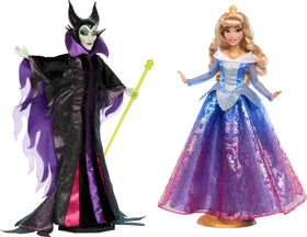 Mattel Disney Princess Aurora in blue-pink ombre dress for display and imaginative play.
