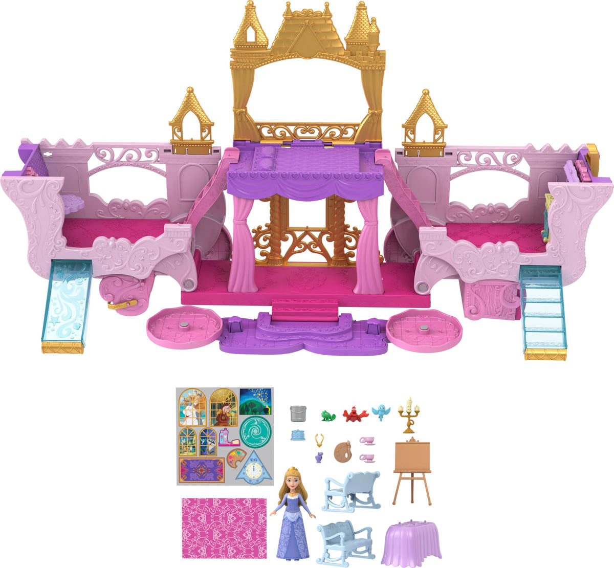 Mattel Disney Princess Carriage to Castle kitchen crafting space for creativity