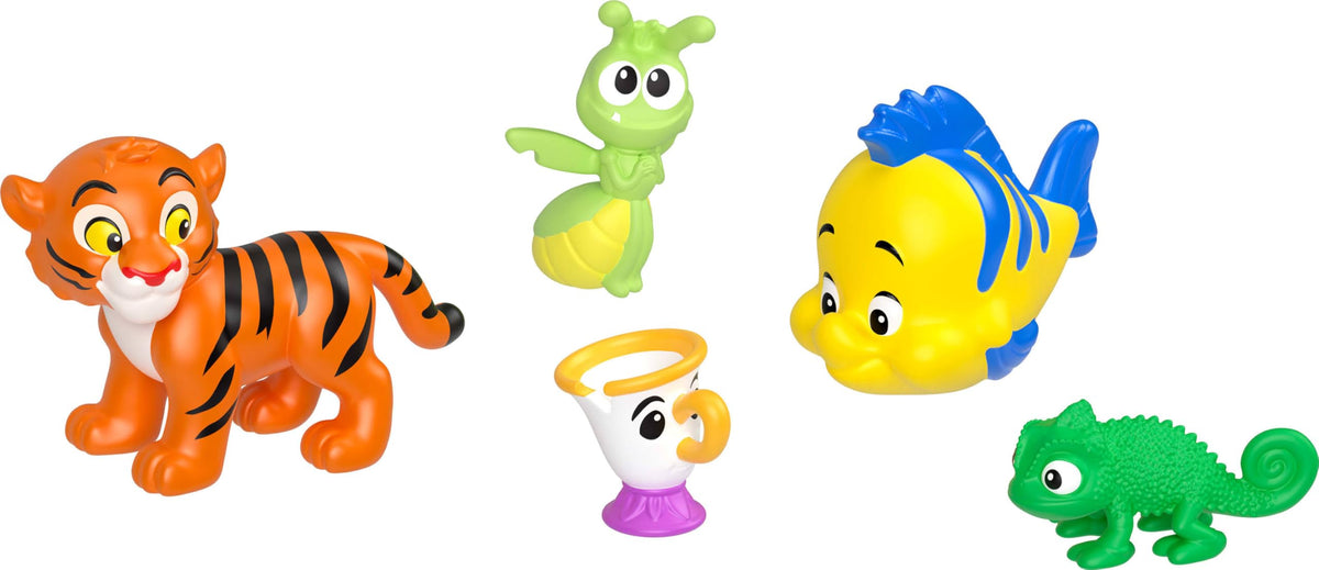Mattel Disney Princess friend figures group enhances cooperative storytelling.