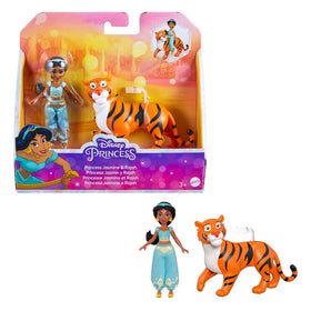 Mattel Disney Princess Jasmine doll sits on Rajah seat for imaginative play sessions.
