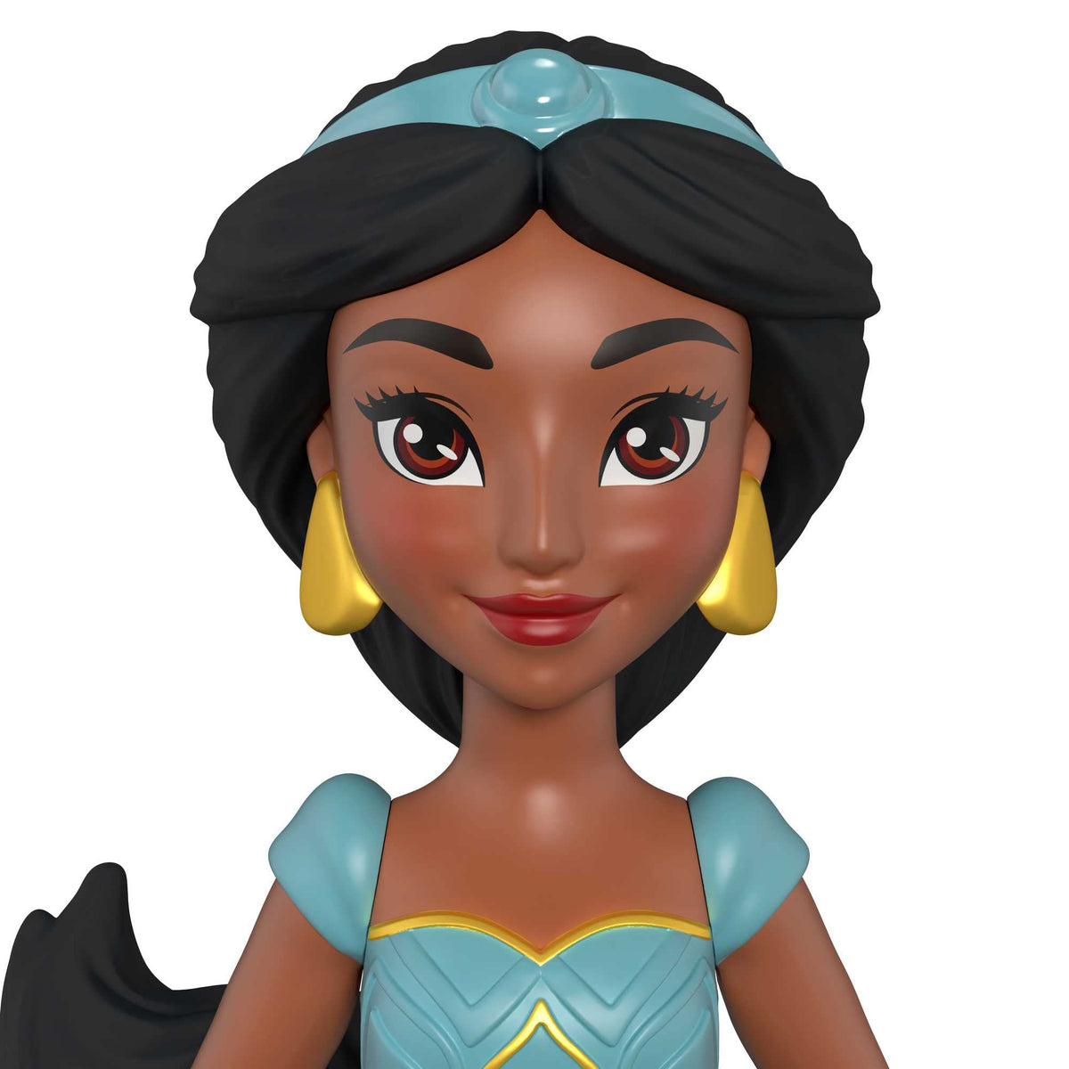 Mattel Jasmine doll perched on Rajah enables interactive scene-building.