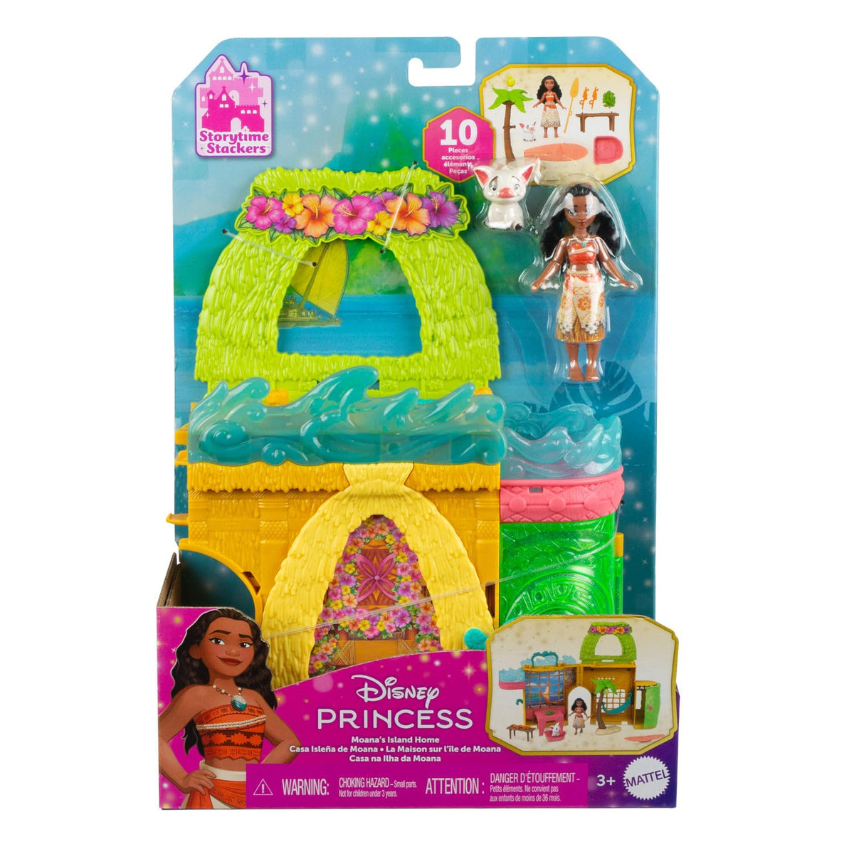 Mattel Moana Storytime Stackers dining area for shared meals