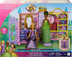 Mattel Disney Princess Ready for the Ball storage shelves keep pieces organized