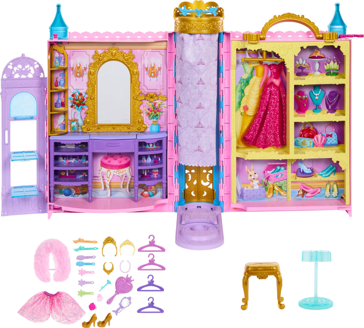 Mattel Disney Princess Ready for the Ball vanity mirror fuels imaginative fashion play