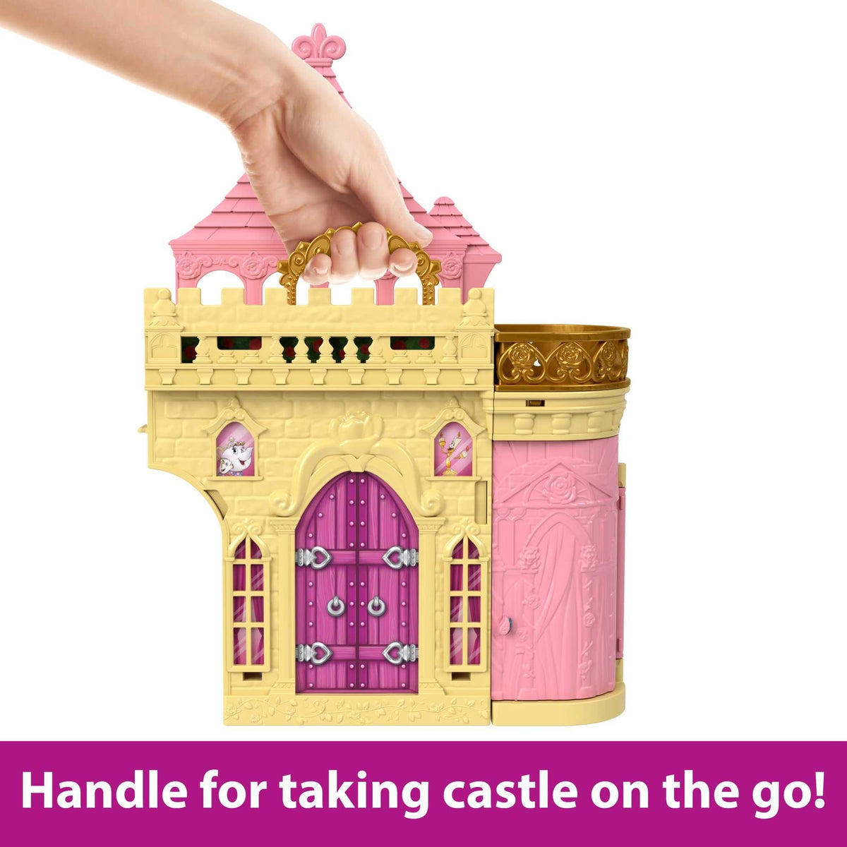 Mattel Disney Princess Storytime Stackers Mrs Potts figure for cozy tea-time moments