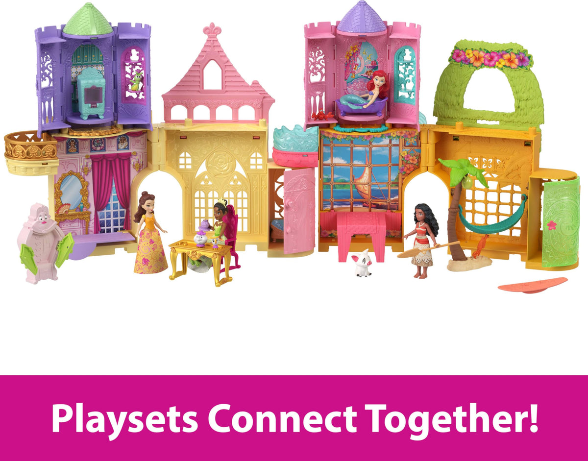 Mattel Disney Princess Storytime Stackers Wardrobe doors open for pretend fashion play
