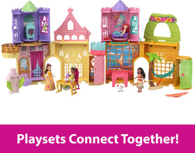 Mattel Disney Princess Storytime Stackers Wardrobe doors open for pretend fashion play