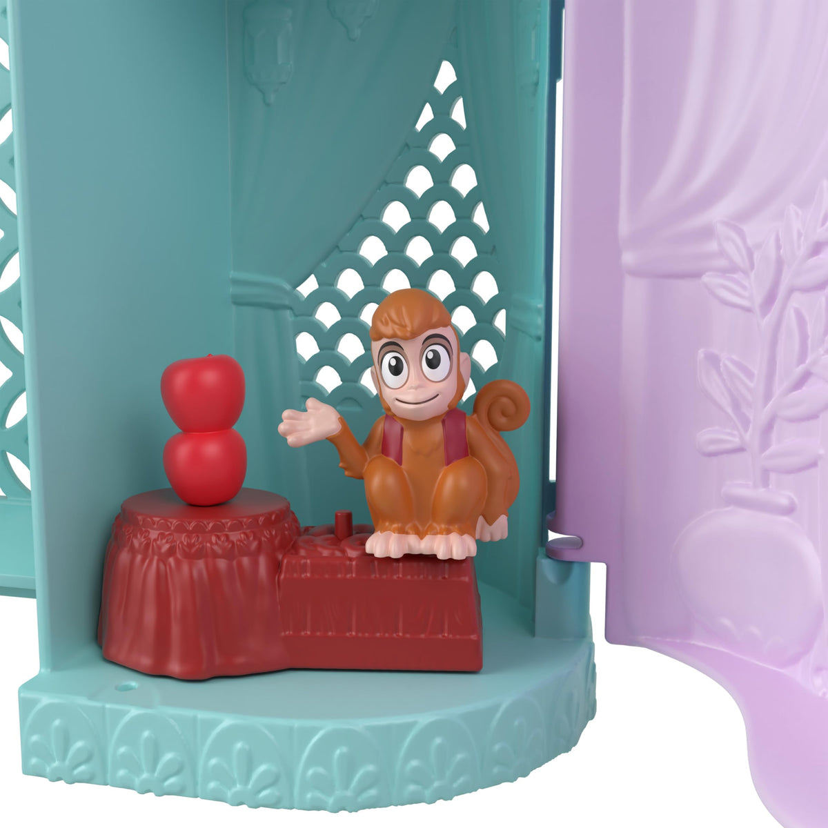 Travel handle on Jasmine's Palace for easy take-along play