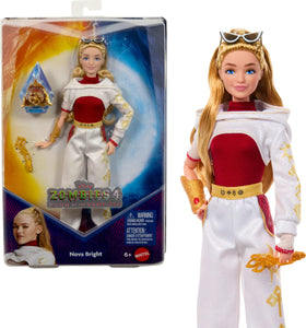 Mattel Nova Bright doll in movie-inspired outfit for imaginative play.