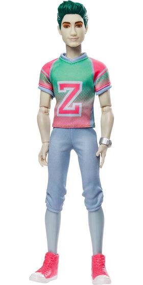 Mattel Disney Zombies Addison smiling pose highlights personality for friendly roleplay.
