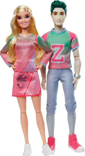 Mattel Disney Zombies Addison and Zed front view for immersive play and display.