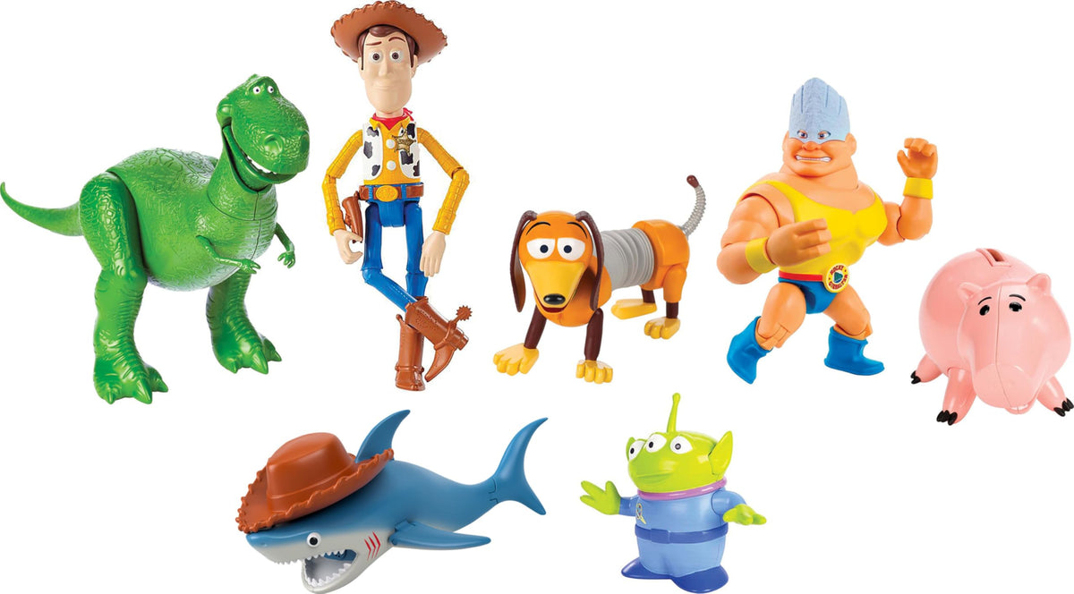 Mattel Disney100 Toy Story Slinky Dog figure encourages storytelling and action posing
