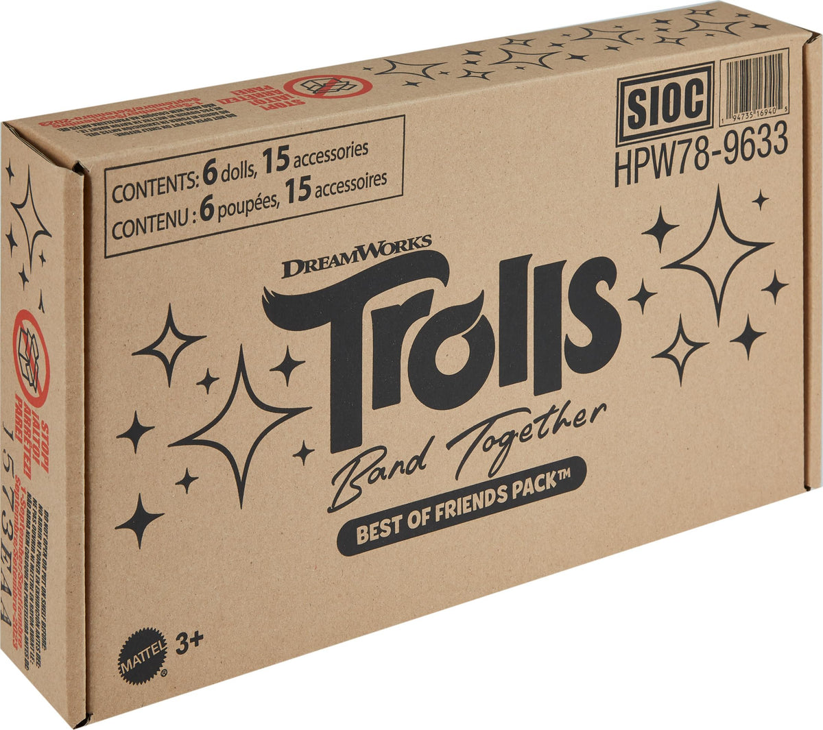 Mattel Trolls Mr. Dinkles mini-figure for tiny-scale scenes.