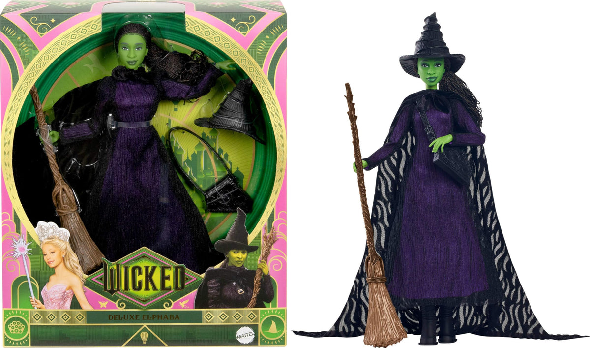 Mattel Elphaba with dress and cape for dramatic display and imaginative play