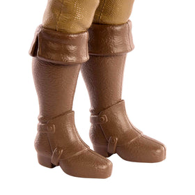 Posable hair design on Flynn Rider doll encourages dynamic styling.