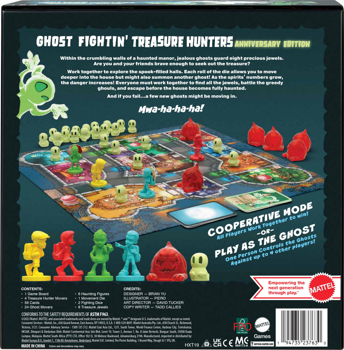 Treasure Jewels and game components ready for cooperative family treasure hunting