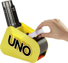 UNO Attack Mega Hit 112-card deck ready for color and number matching