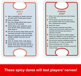Mattel UNO Dare card with reverse icon signals the dare must be performed.