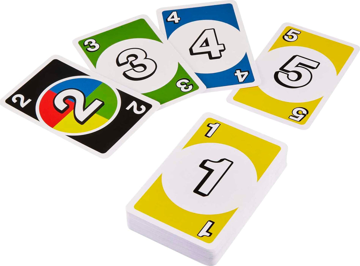 Family enjoying Mattel Games UNO-DOS-Skip-Bo during a cozy game night