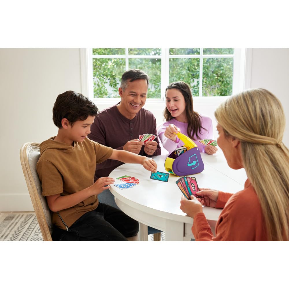 UNO Flip Attack double-sided deck showing Mild and Wild sides for dynamic play