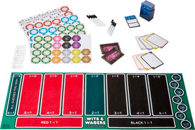 Mattel Games Wits & Wagers Vegas Edition group play in action during social night