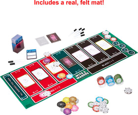 Mattel Games Wits & Wagers Vegas Edition markers ready for scribbles and creative answers