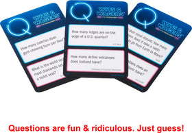 Mattel Games Wits & Wagers Vegas Edition poker chips highlight wagering on the felt mat