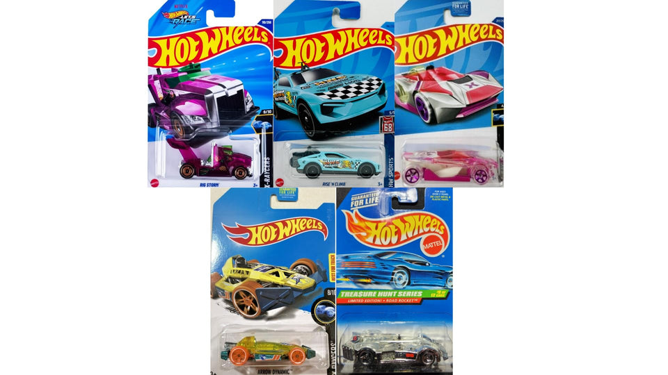 Mattel Hot Wheels Treasure Hunt 5-Pack box ready for display.