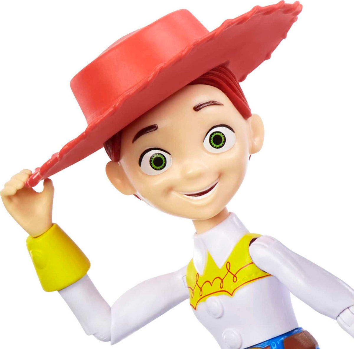 Mattel Jessie figure showcasing movable joints for dynamic posing and storytelling.