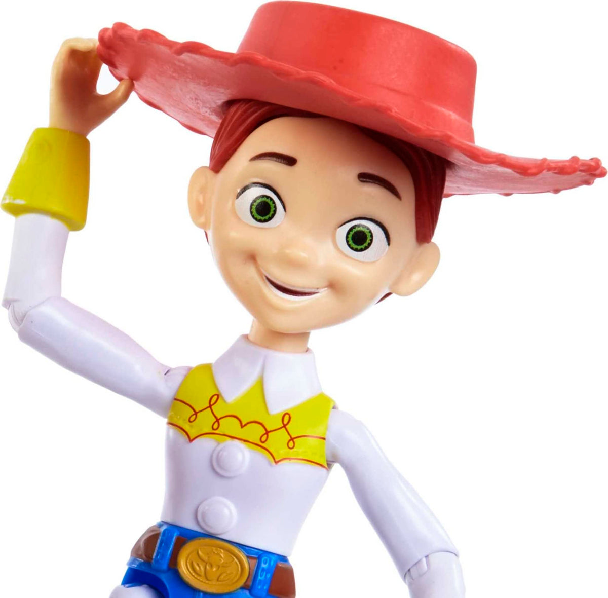 Mattel Jessie action figure with poseable arms and legs for versatile scenes.