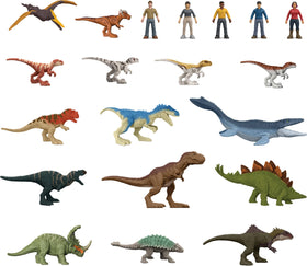 Mattel Jurassic Park MINIS Chaos Theory dinosaurs in tiny scale for imaginative play