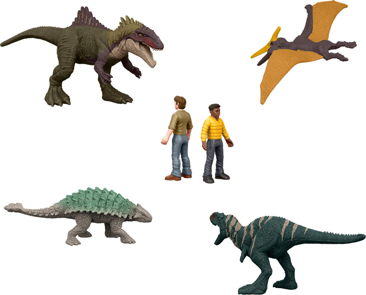 Mattel Jurassic Park MINIS Chaos Theory pack displayed for collection