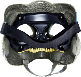 Mattel Jurassic World blue mask ideal for pretend play and family dress-up adventures.