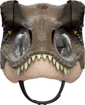 Mattel Jurassic World Dominion Chomp N Roar mask eye and nose openings for visibility