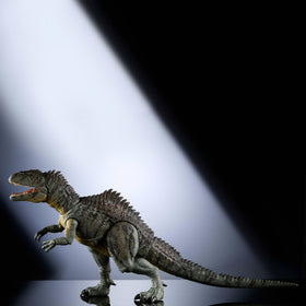 Deluxe packaging of Mattel Jurassic World Dominion figure with embossed art