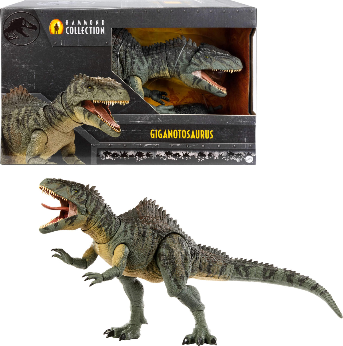 Mattel Giganotosaurus figure full display pose with 21 joints