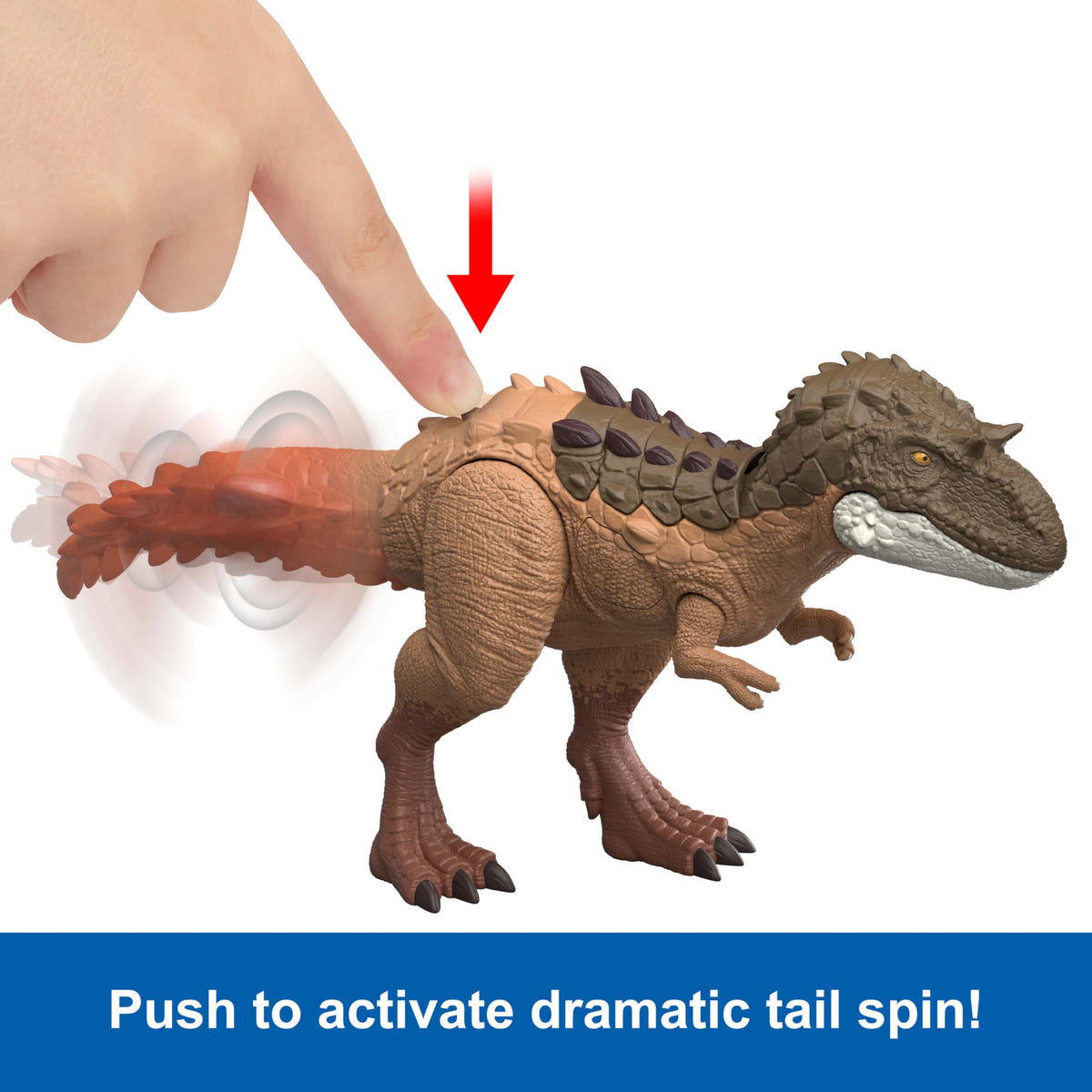 Mattel Jurassic World Gorgosaurus back armor plates expand for dramatic effect