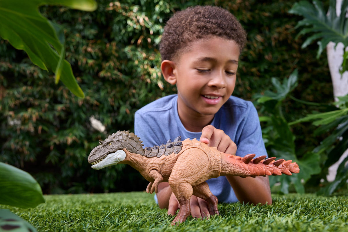 Mattel Jurassic World Gorgosaurus evolve spikes feature for enhanced attack