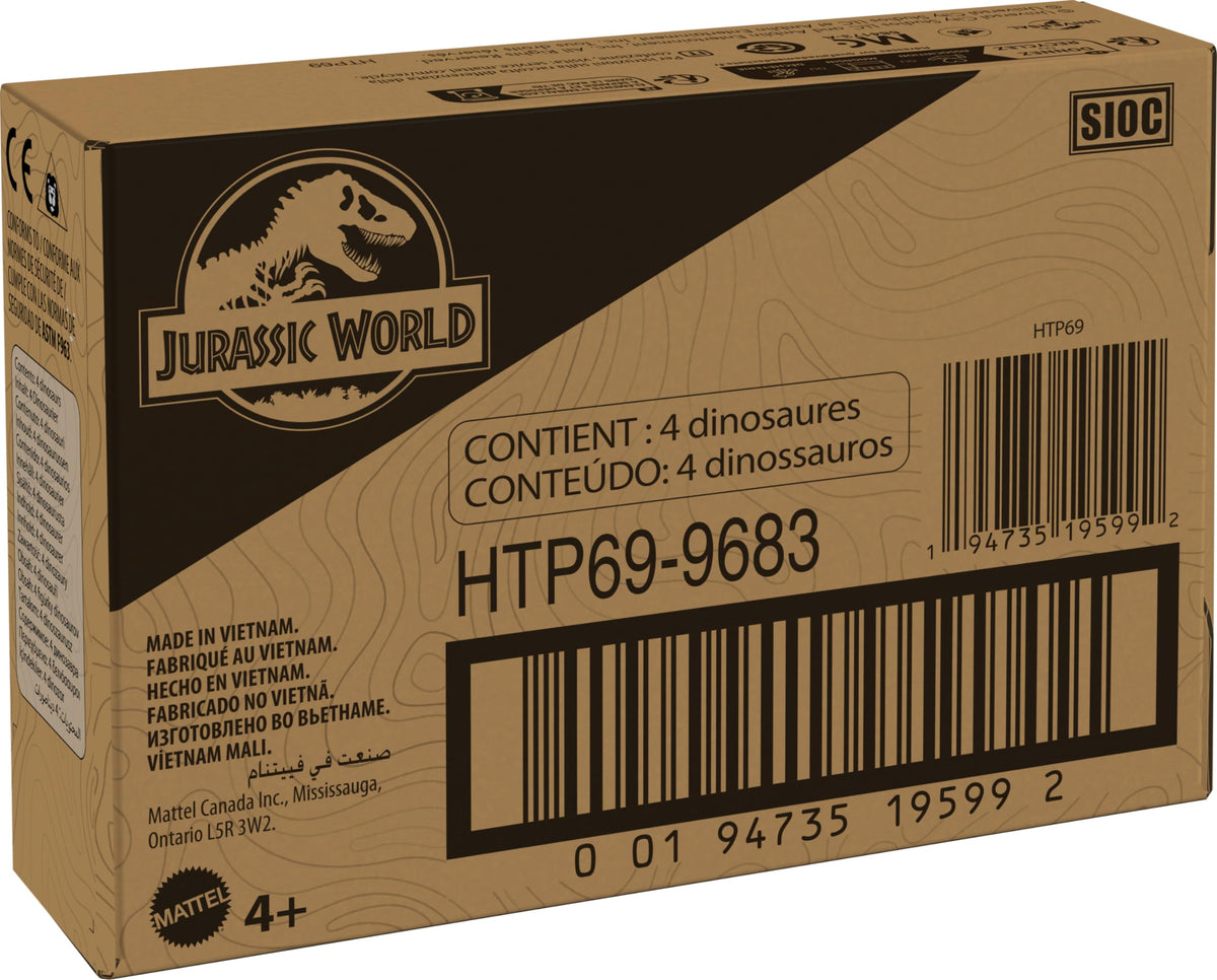 Mattel Jurassic World Hidden Hatchers compact travel-pack for on-the-go Dino adventures.