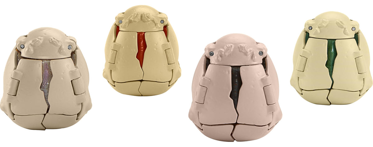 Mattel Jurassic World Hidden Hatchers Dilophosaurus egg to dinosaur for versatile fun.