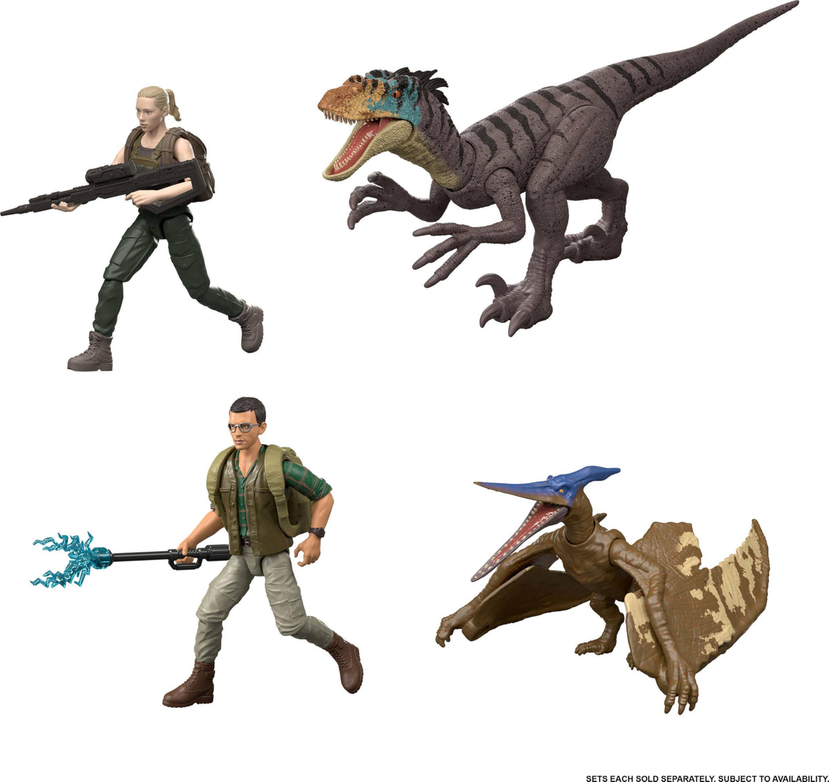 Mattel Jurassic World Rebirth 10-point articulation figures for dynamic posing and play.