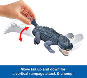 Mattel Jurassic World Rebirth 14.7-inch figure with posable joints for interactive storytelling.