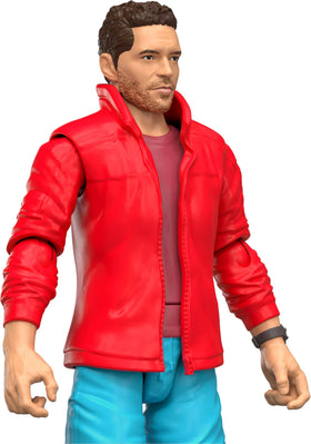 Mattel Jurassic World Rebirth accessories including walking stick and dart launcher enhance play scenarios.