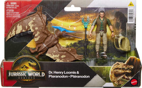 Mattel Jurassic World Rebirth figure pack supports AR-enabled adventures on compatible devices.