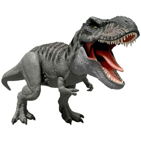 Mattel Jurassic World Rebirth T-Rex colossal chase feature fuels dynamic adventures.
