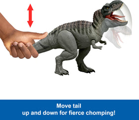 Mattel Jurassic World Rebirth T-Rex detailed sculpt for a realistic display.