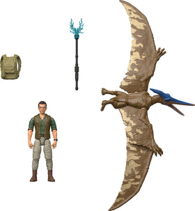 Mattel Jurassic World Rebirth Dr Loomis figure with detailed likeness and poseable joints.