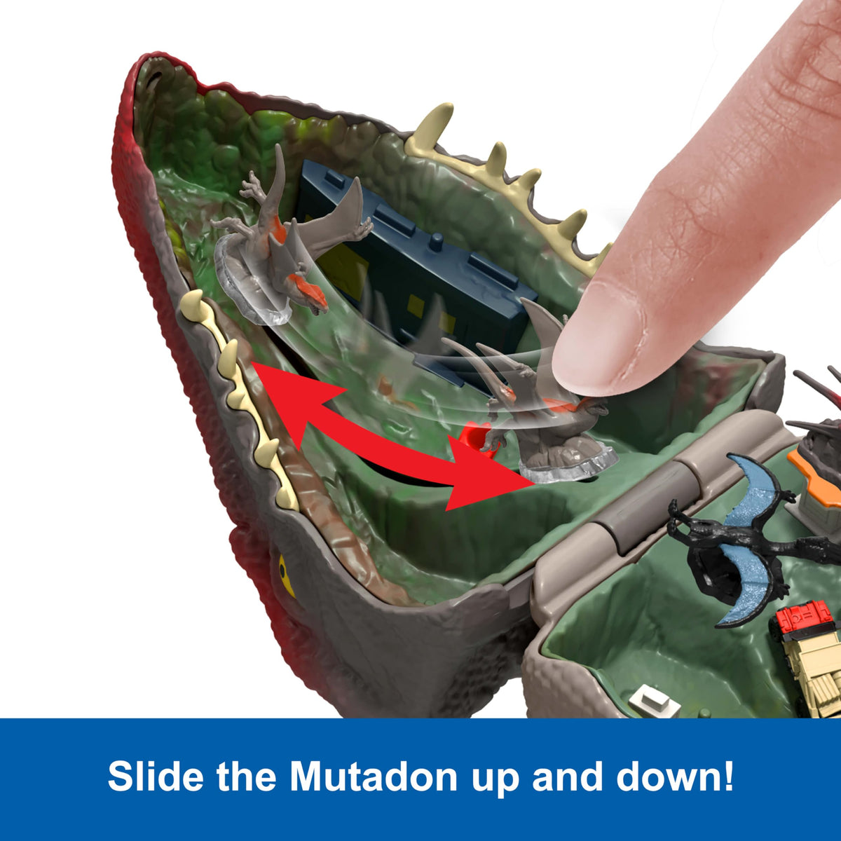 Mattel Jurassic World Rebirth compact foldable design enables easy travel and storage.