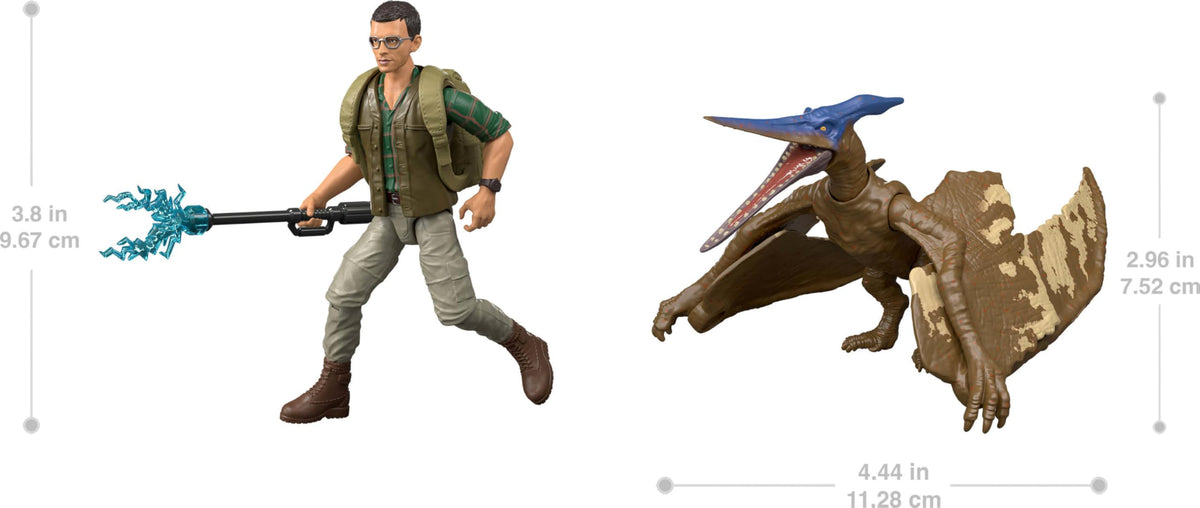 Mattel Jurassic World Rebirth Pteranodon figure ready for aerial display and storytelling.