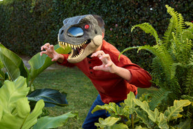 Mattel T-Rex mask eye LED, three-level aggression for dynamic play scenarios